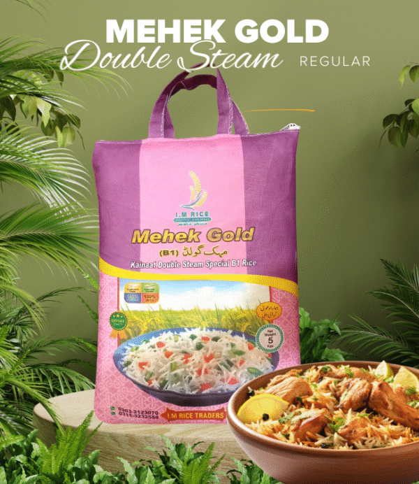 Mehak Gold B1 Steam Rice (5kg)